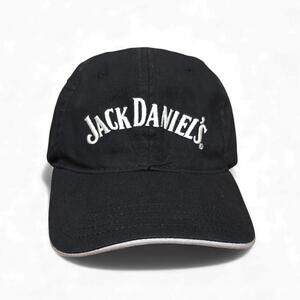 Jack Daniel's Old No 7 Brand Black Baseball Cap Embroidered Logo Adjustable‎